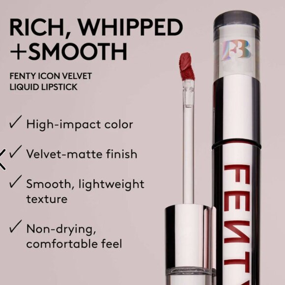 FENTY BEAUTY Fenty Icon Velvet Liquid Lipstick The MVP NIB - Picture 5 of 6